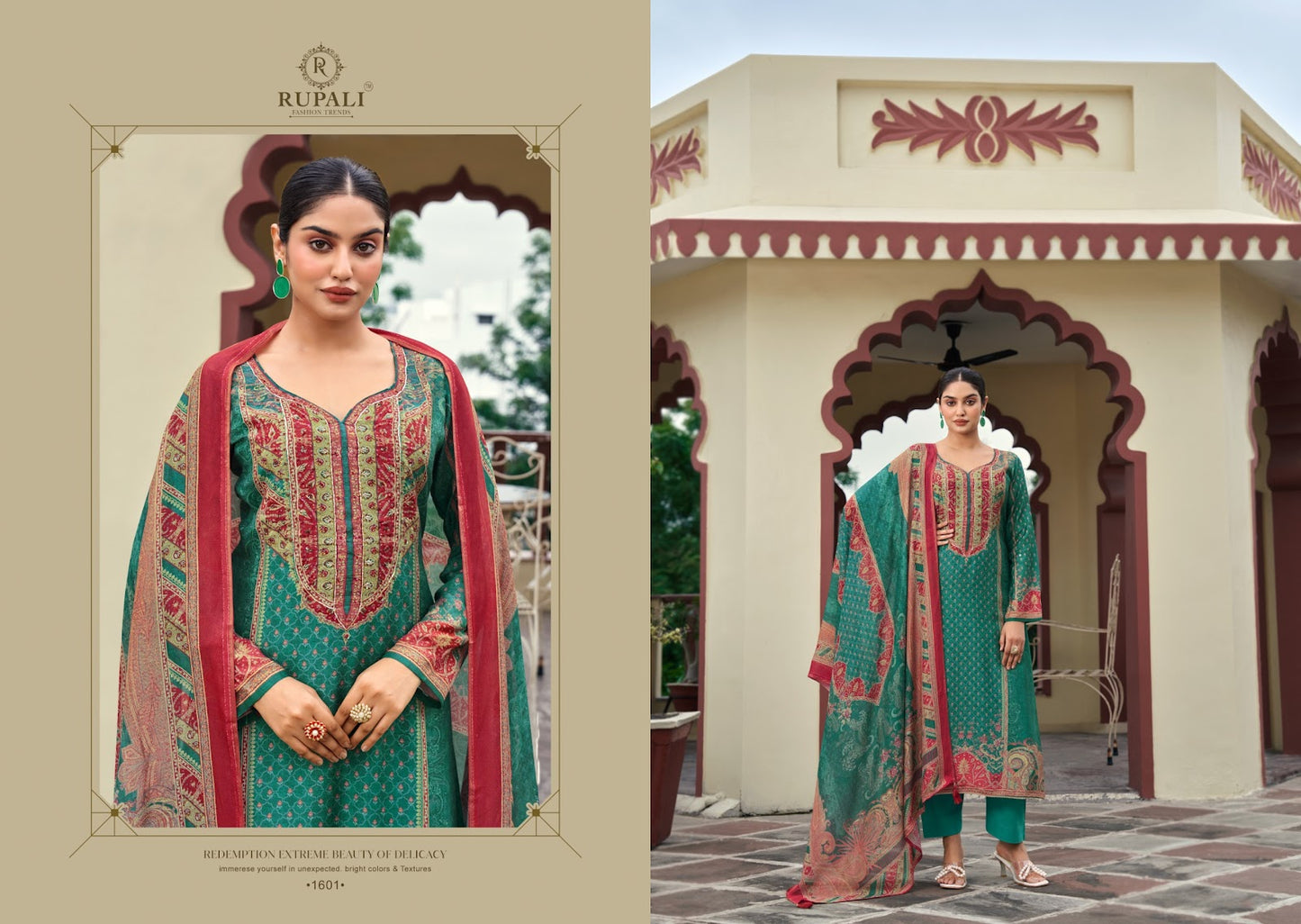 Surbhi Rupali Muslin Pant Style Suits Manufacturer India