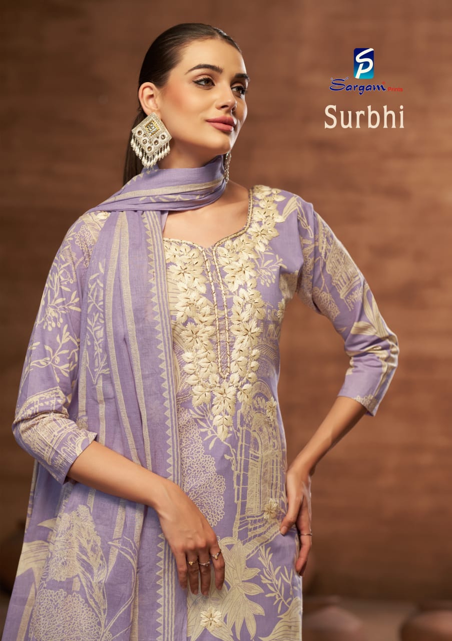 Surbhi Sargam Prints Cambric Pant Style Suits Manufacturer Gujarat