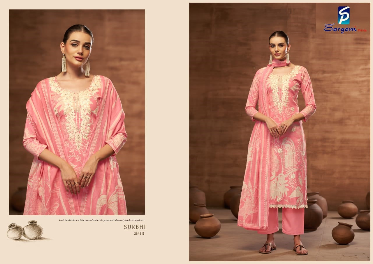 Surbhi Sargam Prints Cambric Pant Style Suits Manufacturer Gujarat
