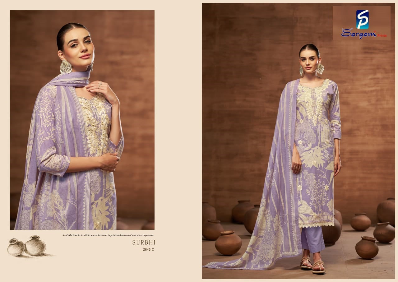 Surbhi Sargam Prints Cambric Pant Style Suits Manufacturer Gujarat