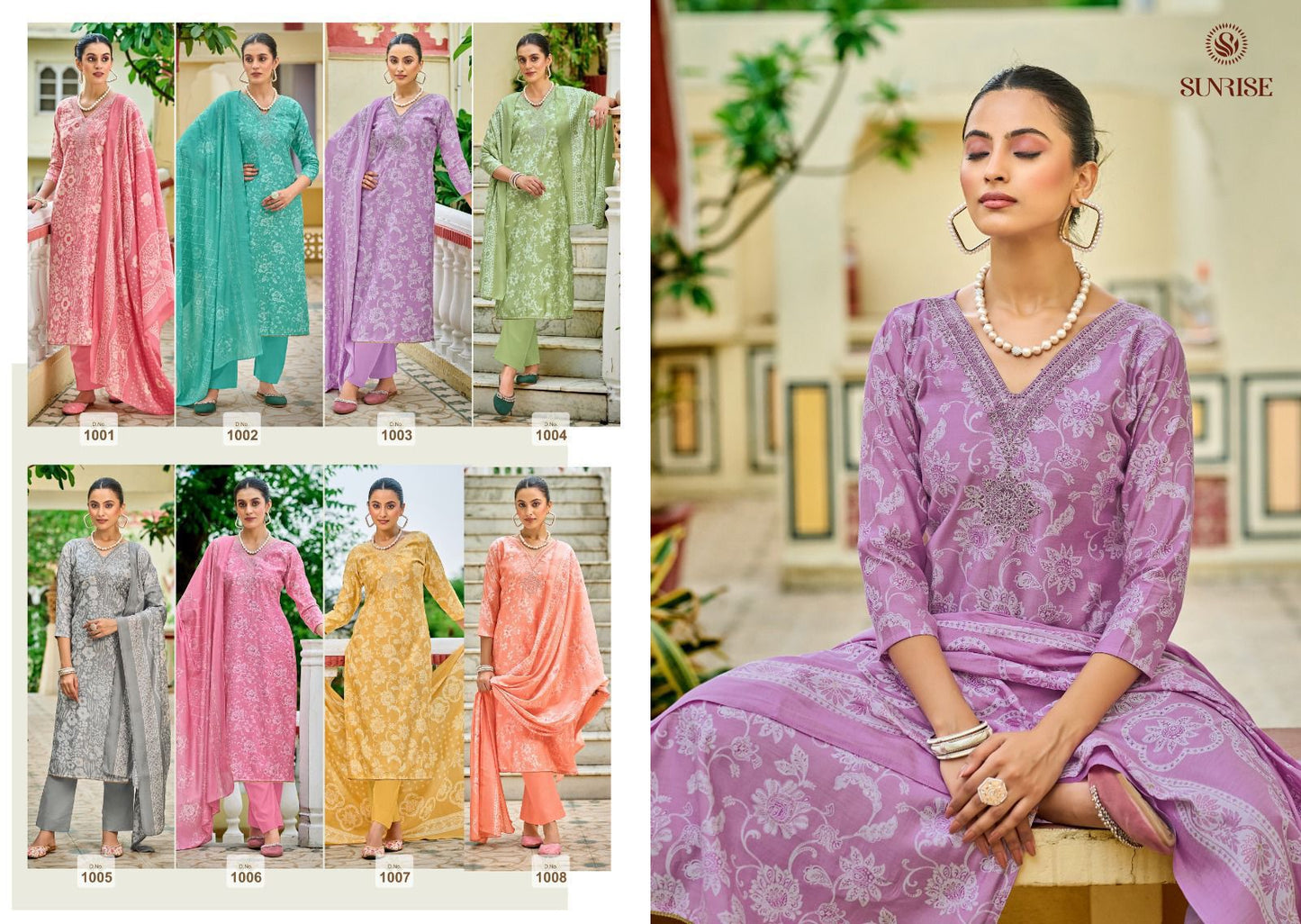 Surbhi Silk Sunrise Modal Silk Pant Style Suits Supplier Ahmedabad