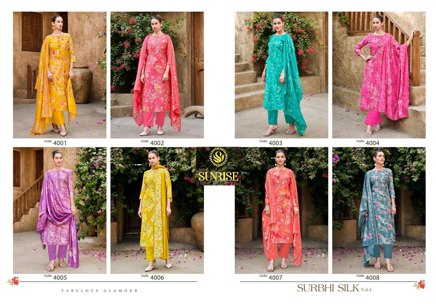 Surbhi Silk Vol 4 Sunrise Modal Silk Pant Style Suits Exporter India