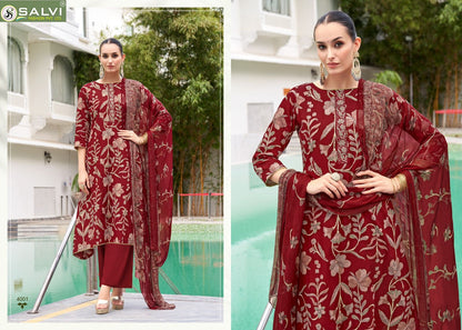 Surbhi Vol 4 Salvi Fashion Jam Silk Pant Style Suits Supplier
