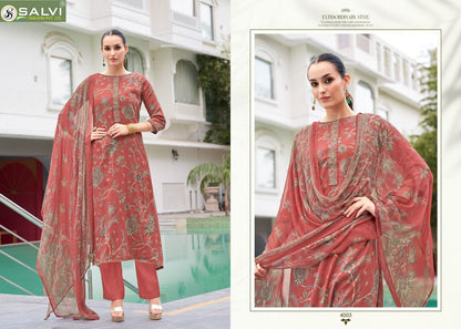 Surbhi Vol 4 Salvi Fashion Jam Silk Pant Style Suits Supplier