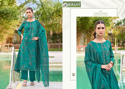 Surbhi Vol 4 Salvi Fashion Jam Silk Pant Style Suits Supplier