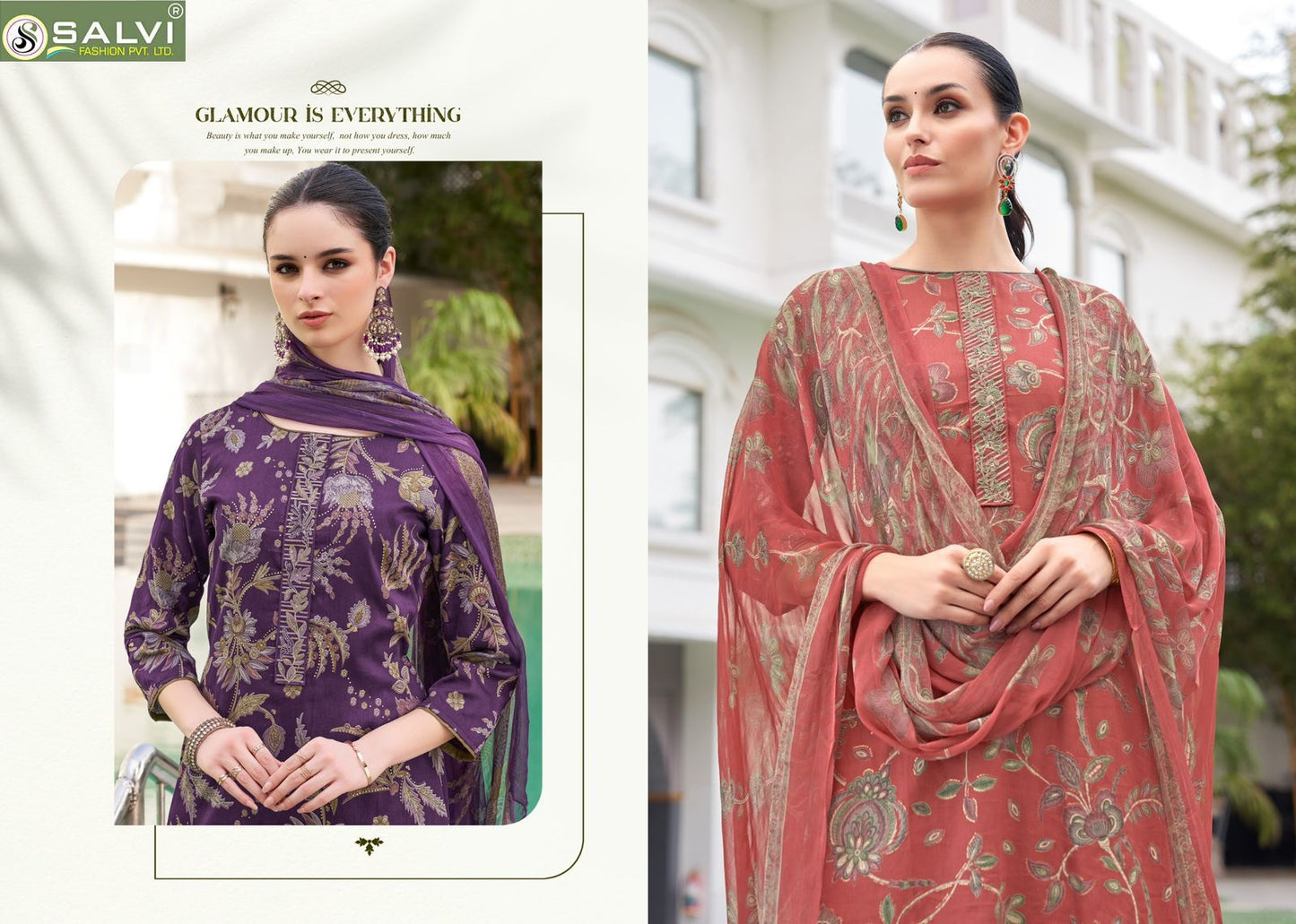 Surbhi Vol 4 Salvi Fashion Jam Silk Pant Style Suits Supplier