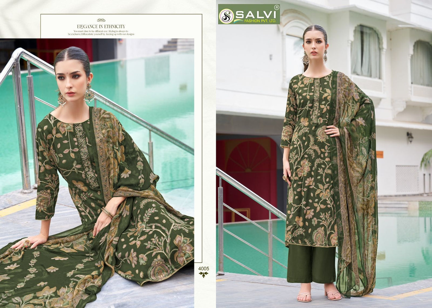 Surbhi Vol 4 Salvi Fashion Jam Silk Pant Style Suits Supplier