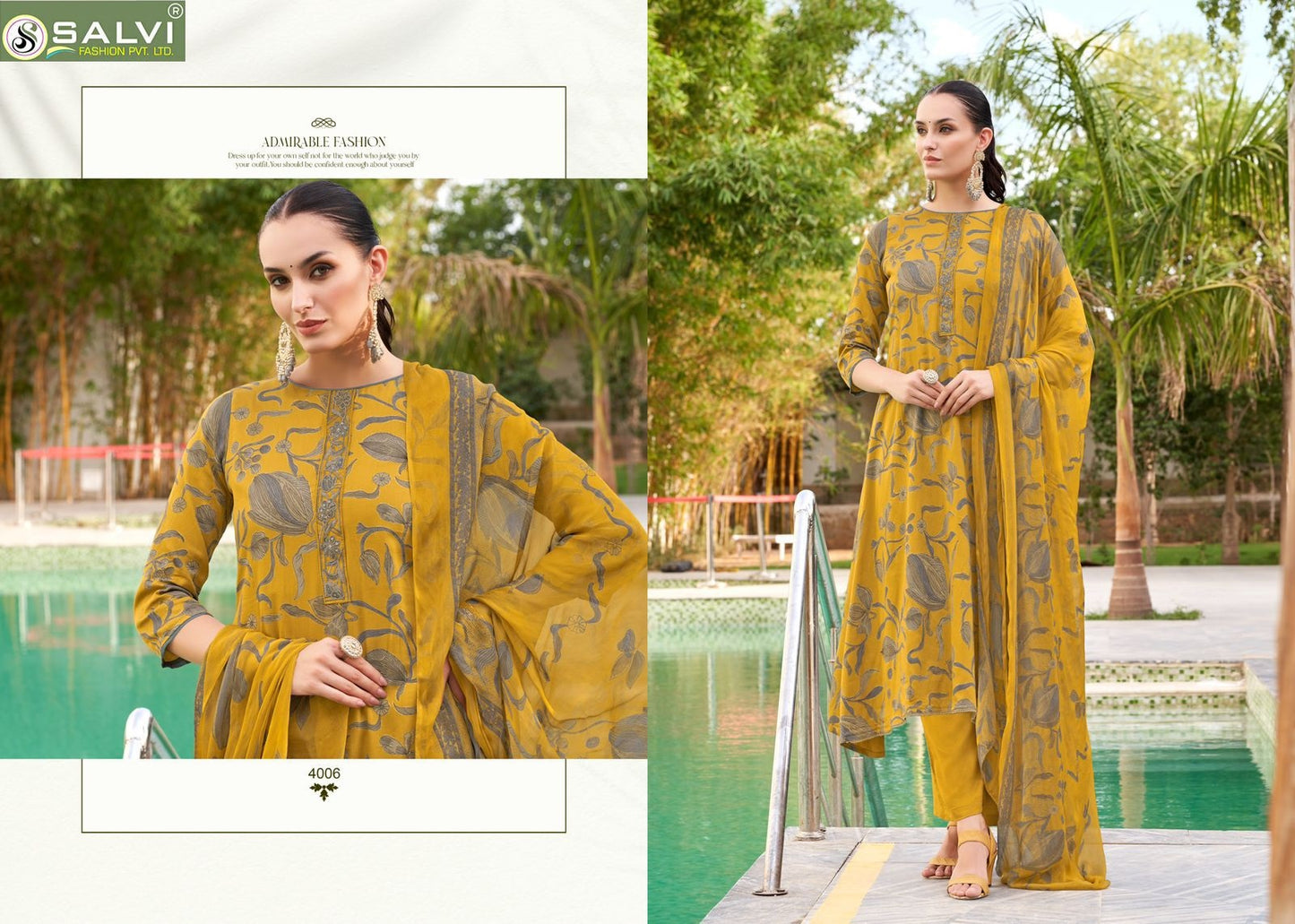 Surbhi Vol 4 Salvi Fashion Jam Silk Pant Style Suits Supplier