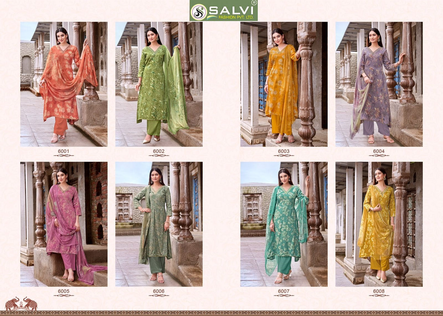 Surbhi Vol 6 Salvi Fashion Jam Silk Pant Style Suits Wholesale Price
