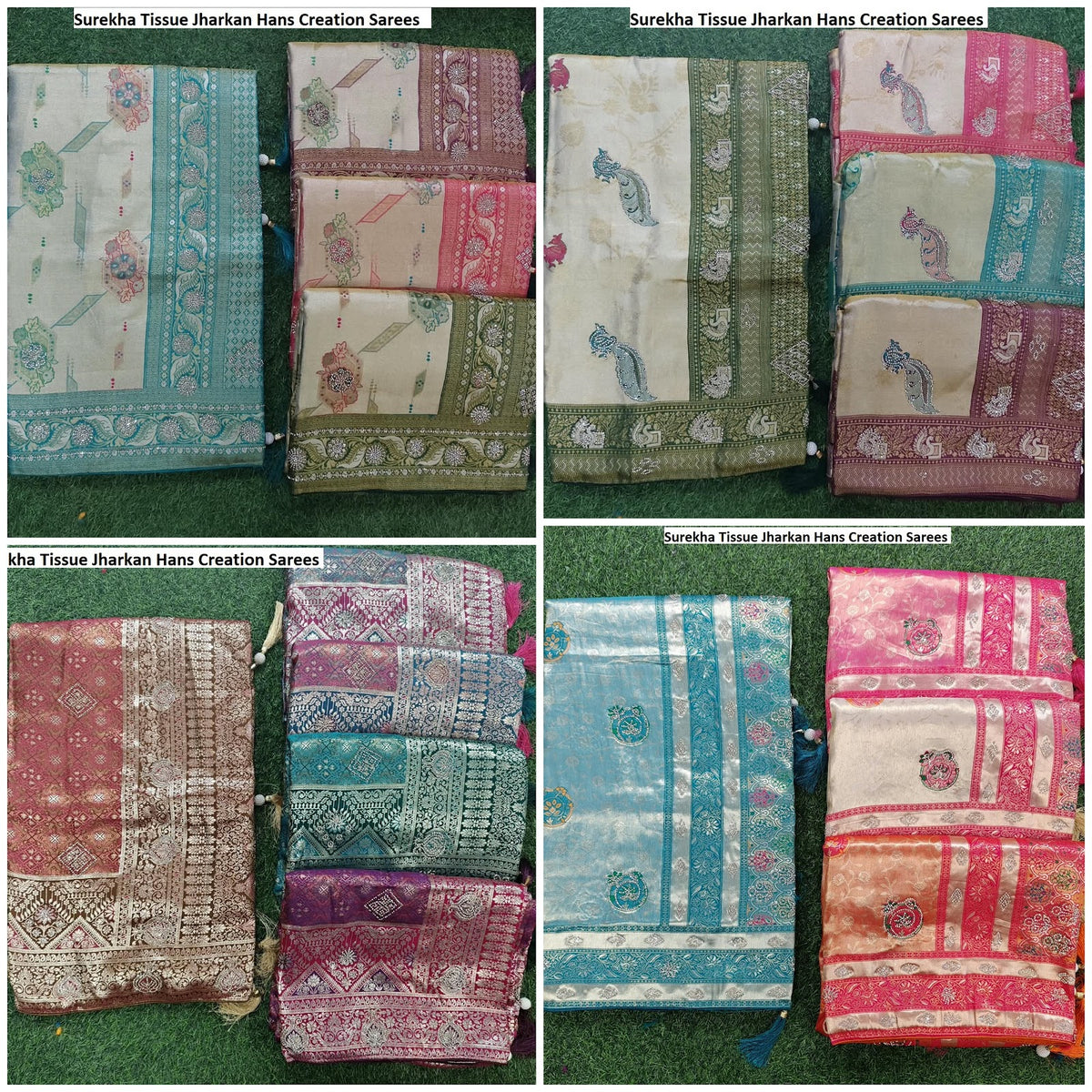 Surekha Tissue Jharkan Hans Creation Sarees Manufacturer Ahmedabad