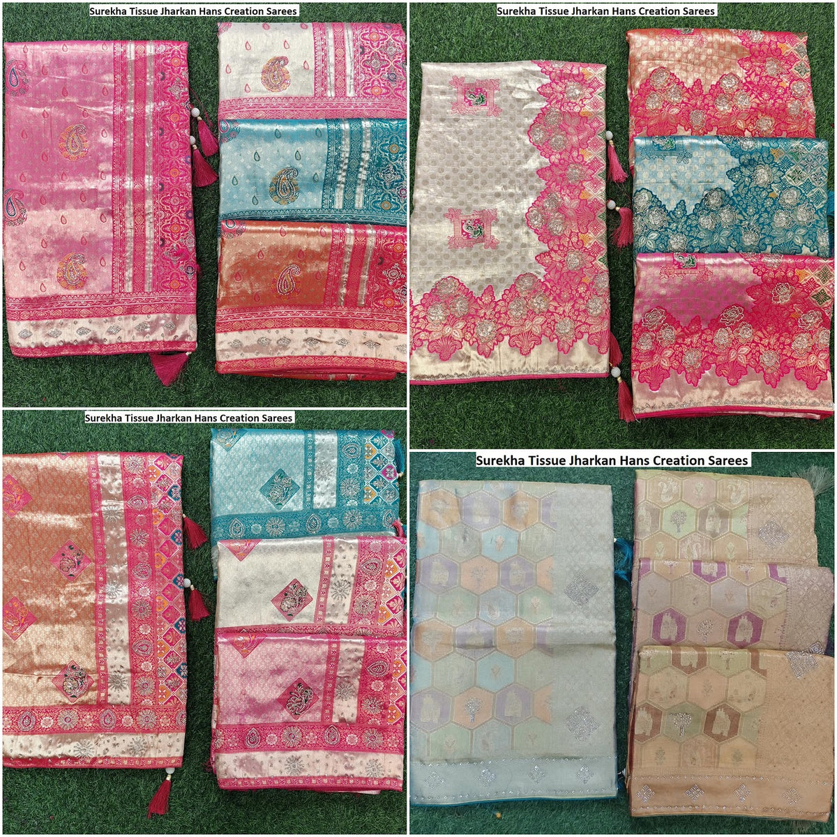 Surekha Tissue Jharkan Hans Creation Sarees Manufacturer Ahmedabad