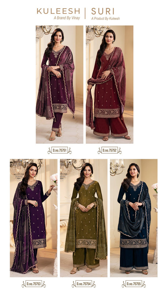 Suri Kuleesh Vinay Fashion Llp Velvet Suits Manufacturer