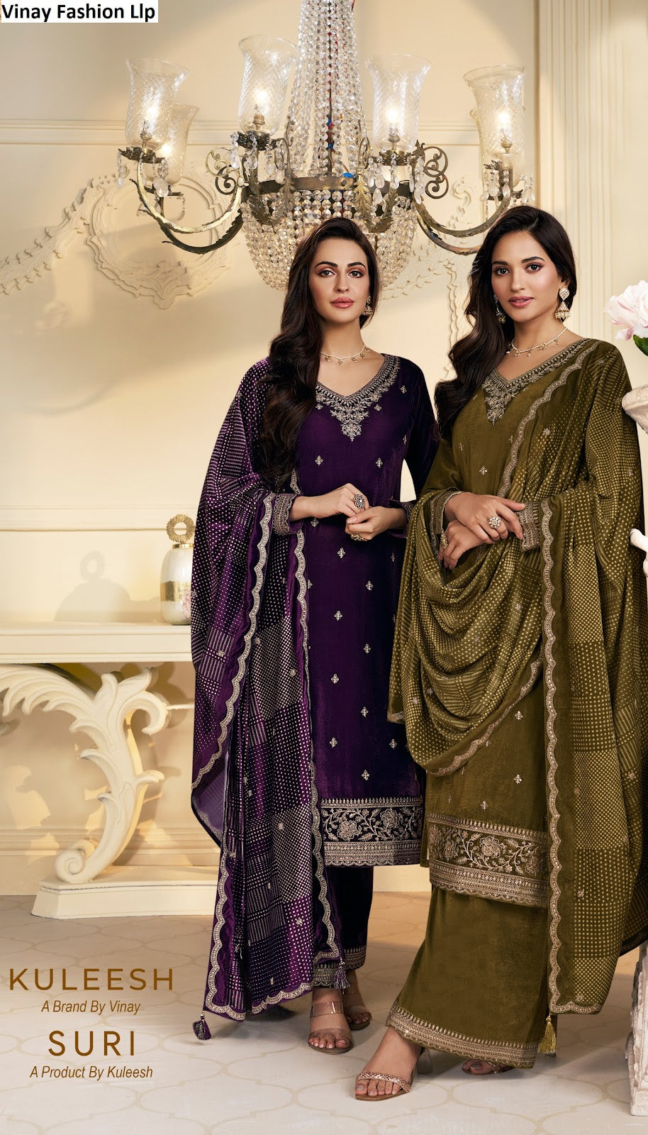 Suri Kuleesh Vinay Fashion Llp Velvet Suits Manufacturer