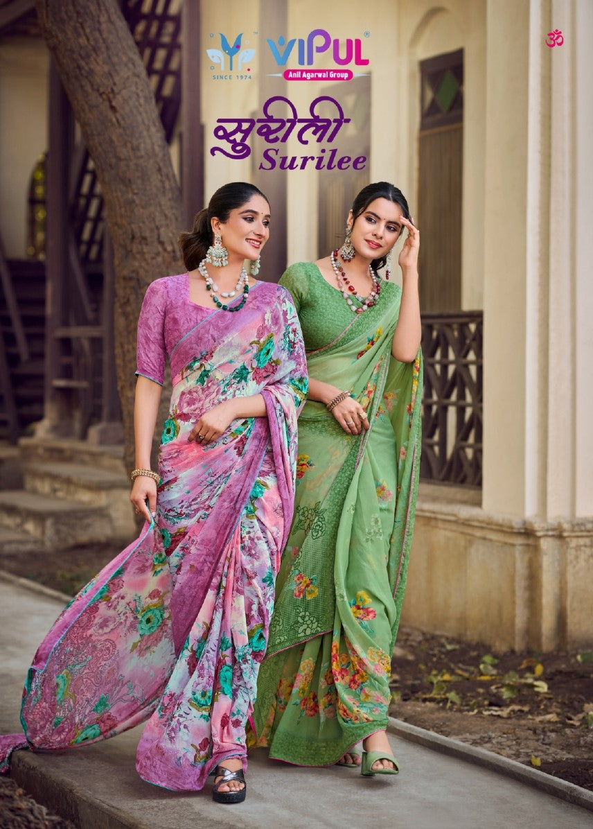 Surilee Vipul Georgette Sarees Exporter India