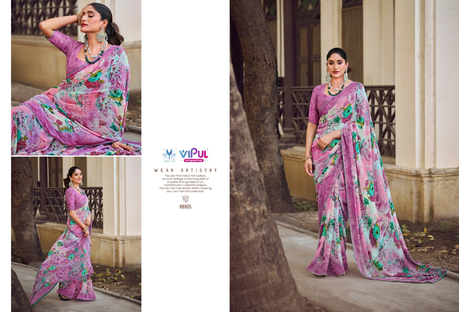 Surilee Vipul Georgette Sarees Exporter India
