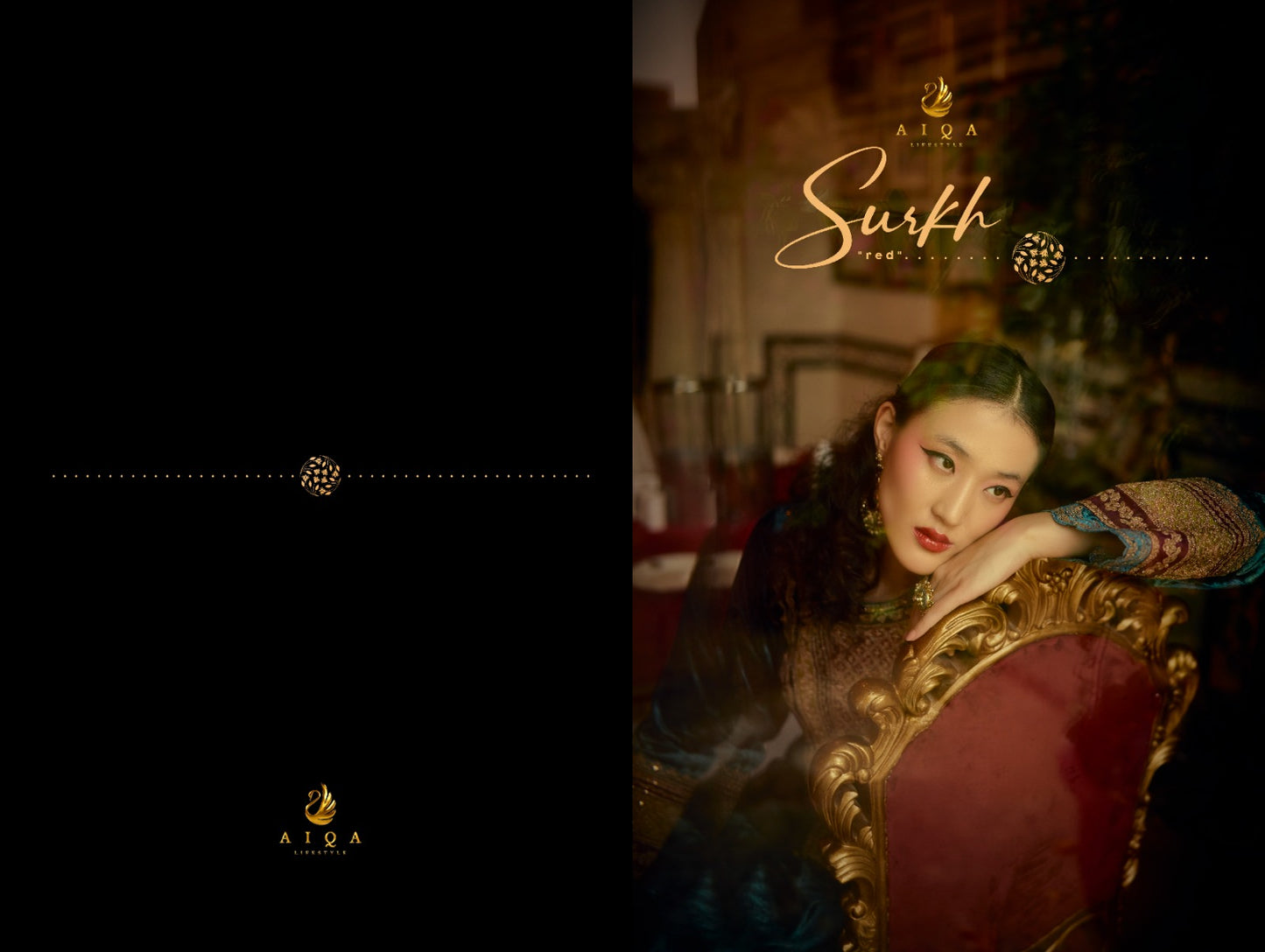 Surkh Aiqa Velvet Suits Supplier India