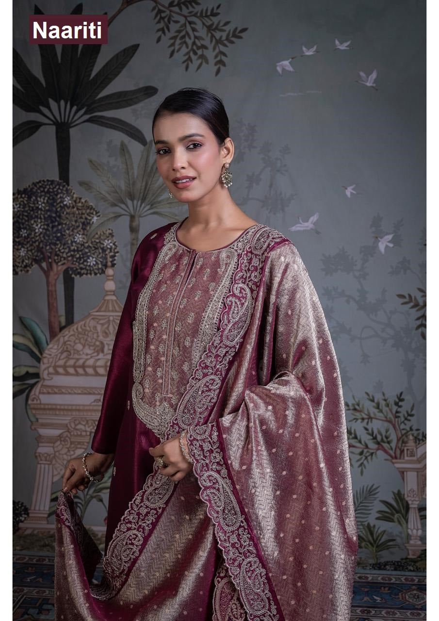 Surkhab 2787 Naariti Silk Pant Style Suits Manufacturer