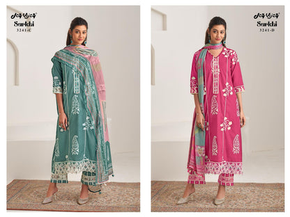 Surkhi Jay Vijay Cotton Pant Style Suits Supplier India
