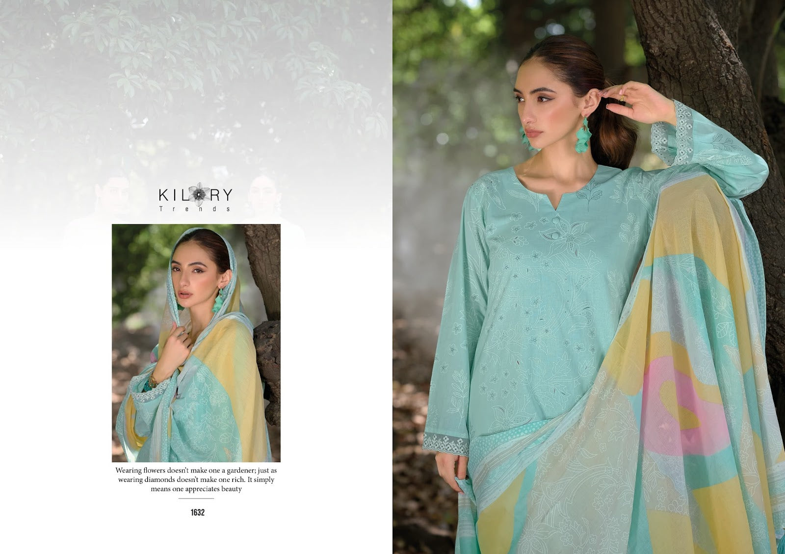Surkhi Kilory Pure Lawn Pant Style Suits Exporter India