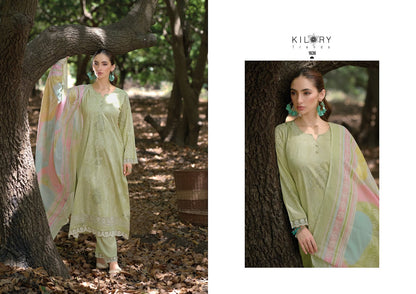 Surkhi Kilory Pure Lawn Pant Style Suits Exporter India
