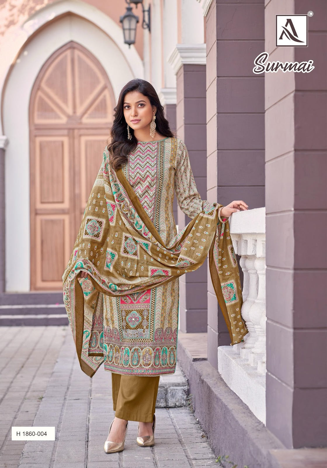 Surmai Alok Pure Zam Karachi Salwar Suits Wholesale Price