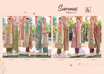 Surmai Edition 2 Alok Pure Zam Karachi Salwar Suits Exporter India