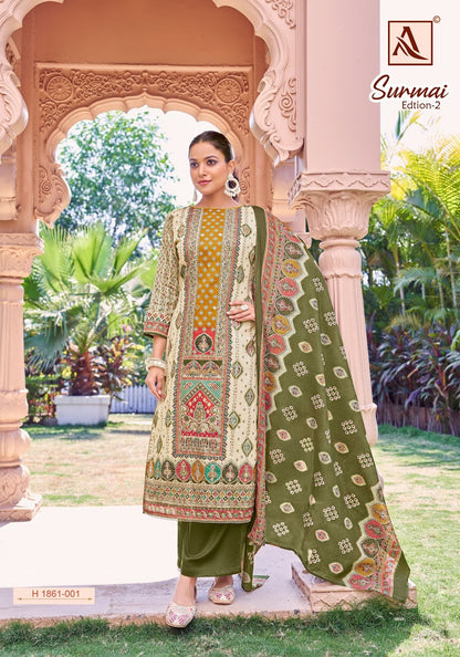 Surmai Edition 2 Alok Pure Zam Karachi Salwar Suits Exporter India