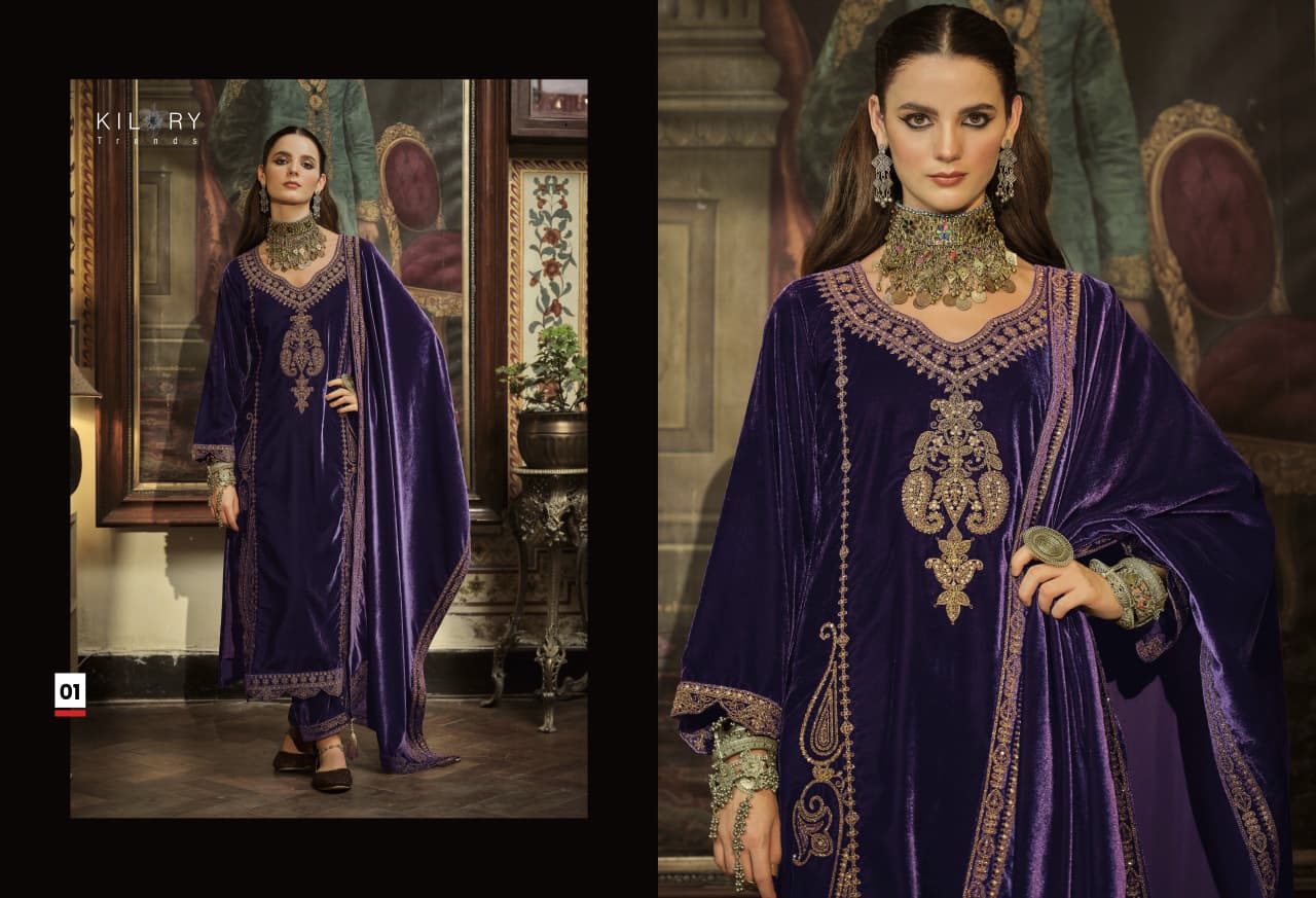 Surmayi Kilory Velvet Suits Exporter