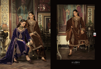 Surmayi Kilory Velvet Suits Exporter