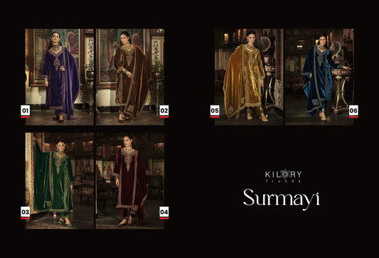 Surmayi Kilory Velvet Suits Exporter