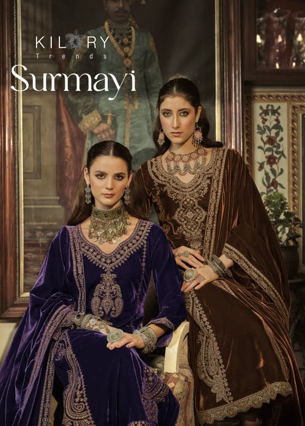 Surmayi Kilory Velvet Suits Exporter