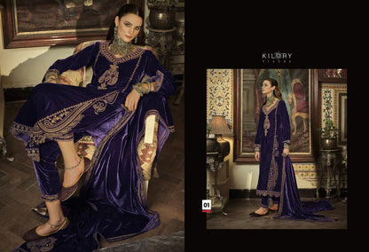 Surmayi Kilory Velvet Suits Exporter