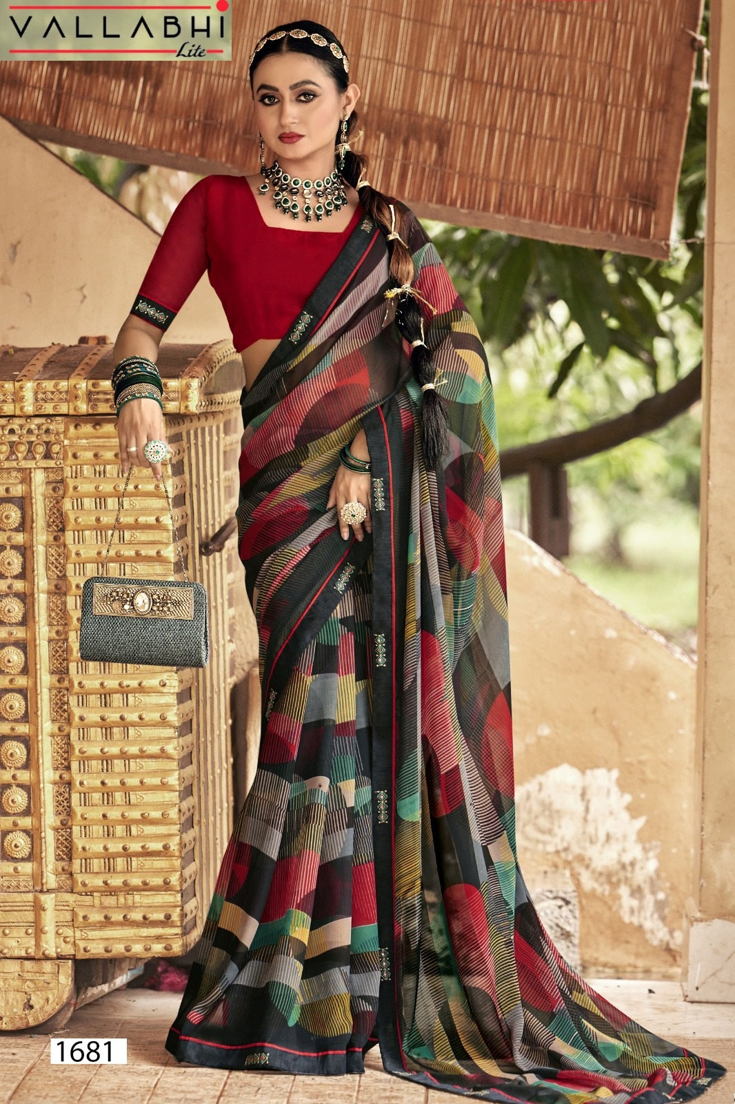 Surmayi Vallabhi Lite Georgette Sarees Exporter Gujarat