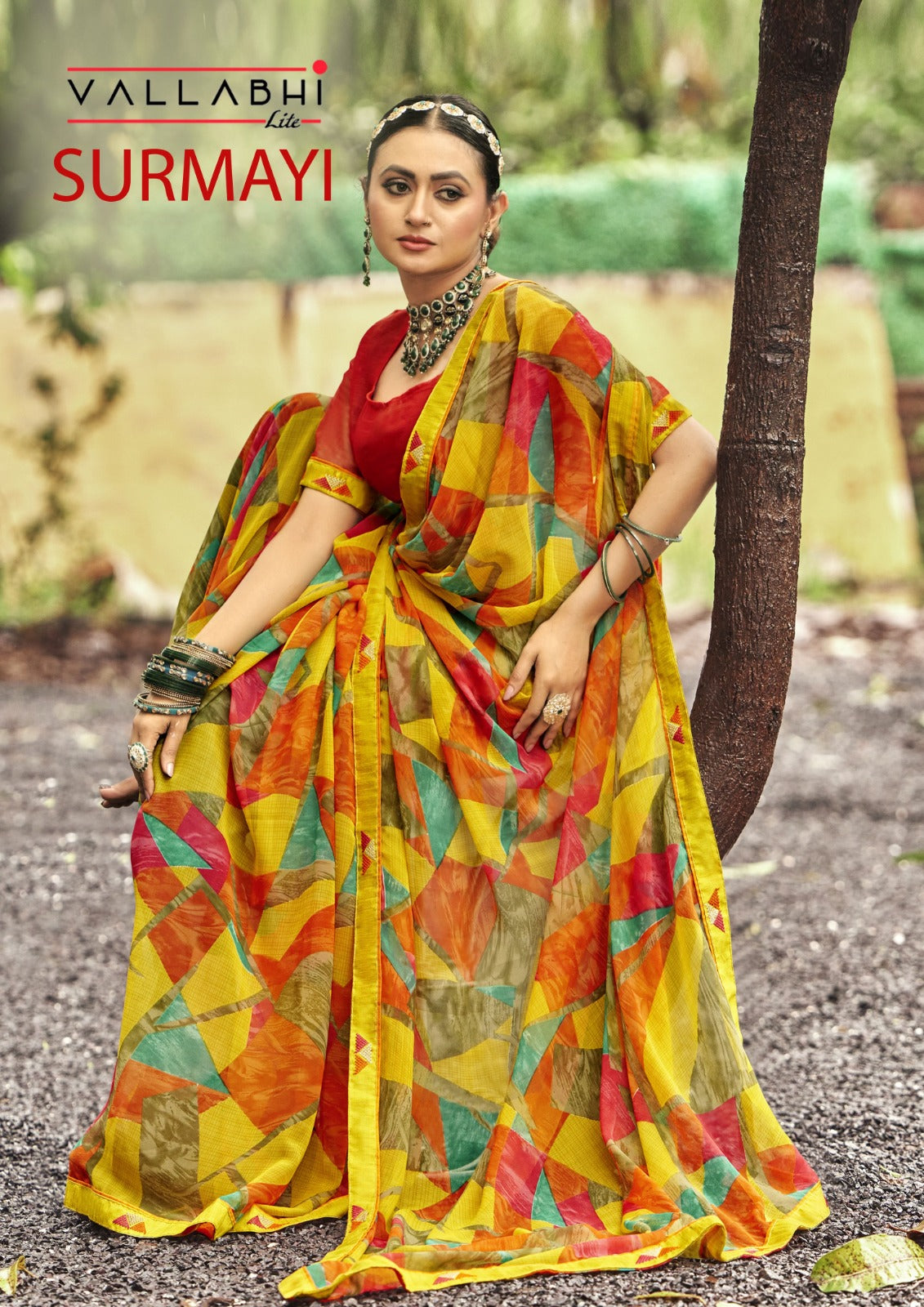 Surmayi Vallabhi Lite Georgette Sarees Exporter Gujarat