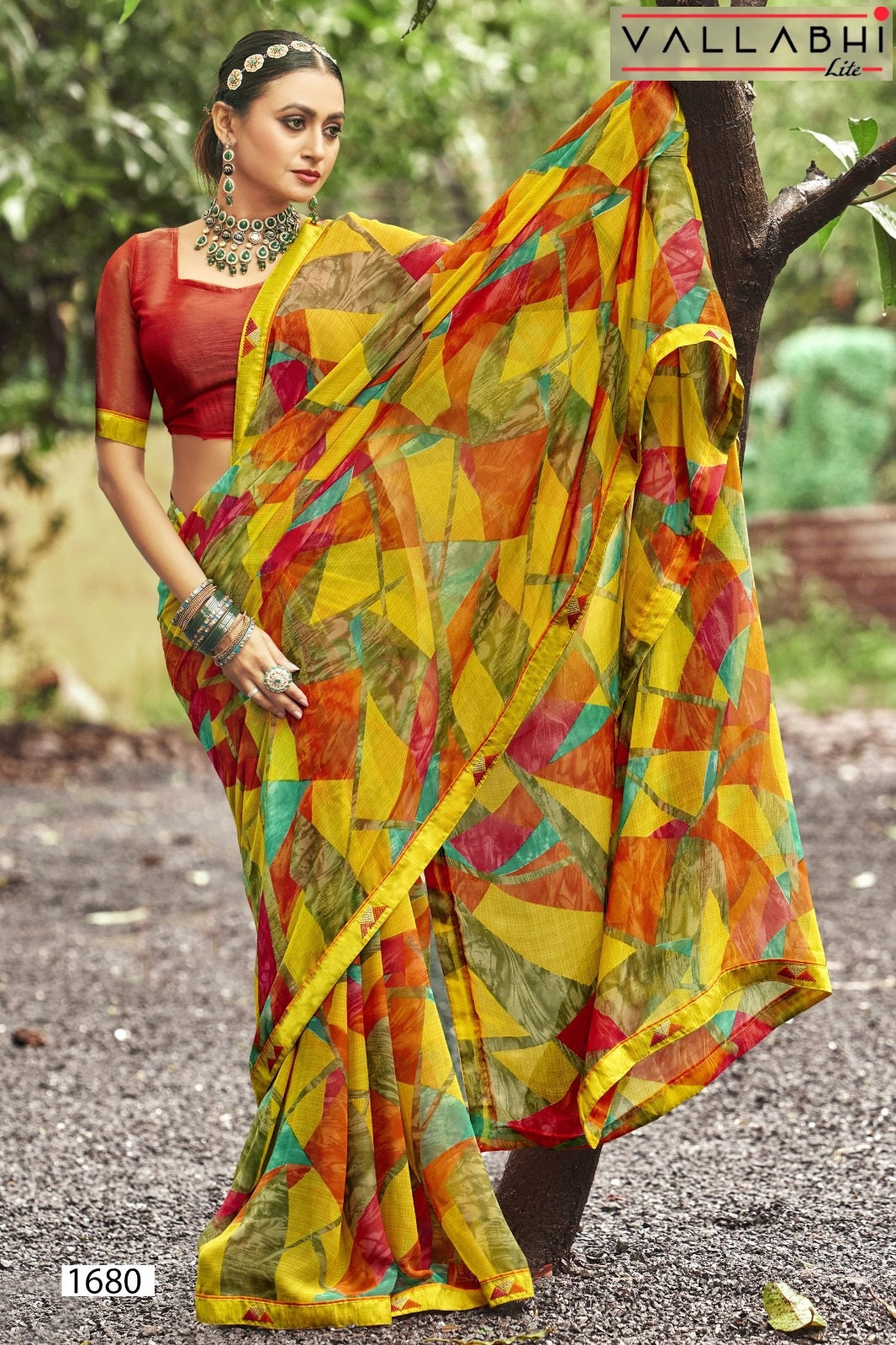 Surmayi Vallabhi Lite Georgette Sarees Exporter Gujarat
