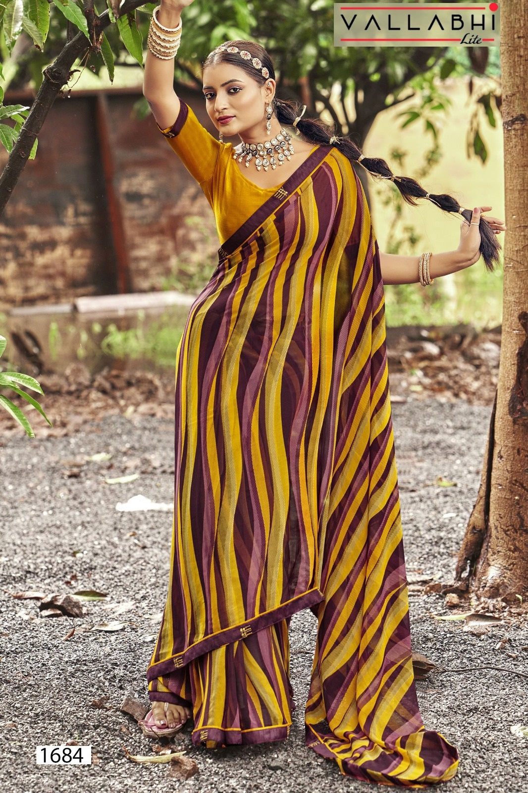 Surmayi Vallabhi Lite Georgette Sarees Exporter Gujarat