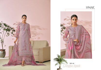 Surnaya Simar Pure Lawn Pant Style Suits Supplier Gujarat