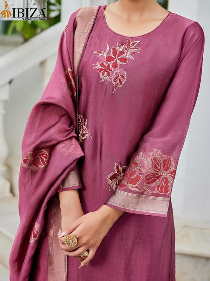 Suroor Ibiza Banglori Silk Pant Style Suits Supplier India