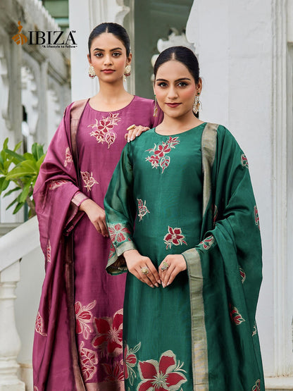 Suroor Ibiza Banglori Silk Pant Style Suits Supplier India