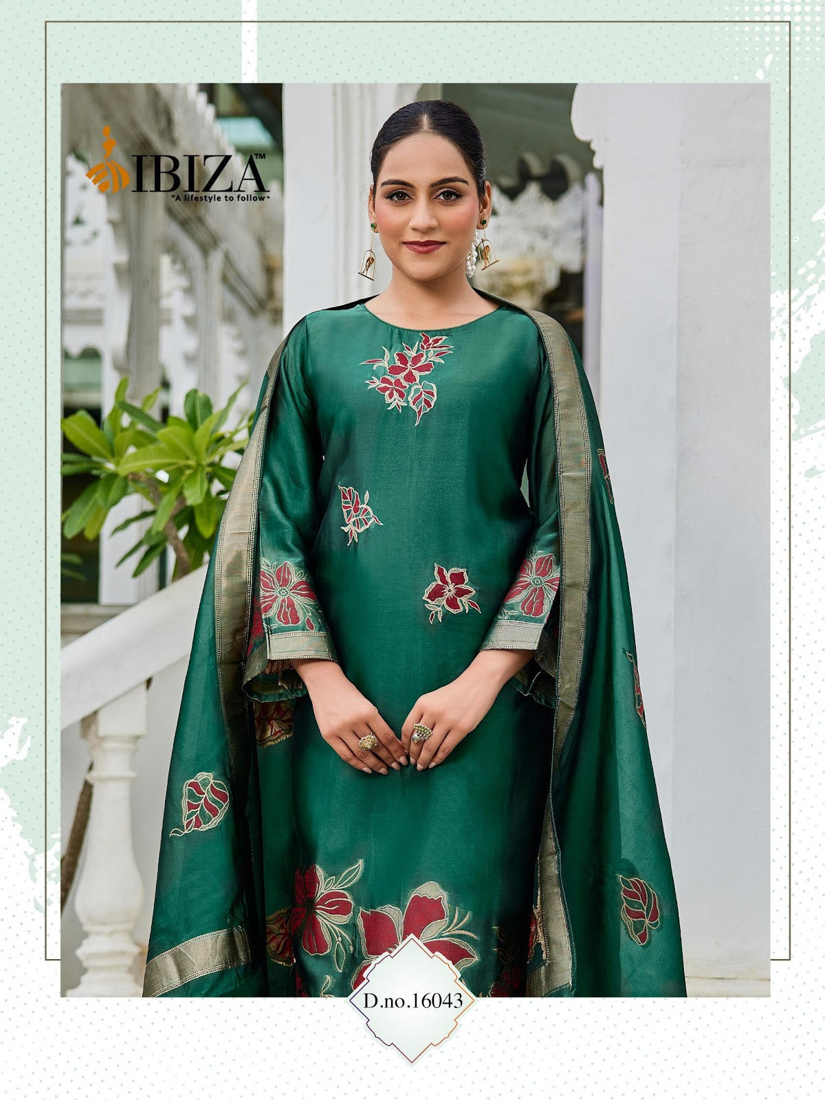 Suroor Ibiza Banglori Silk Pant Style Suits Supplier India