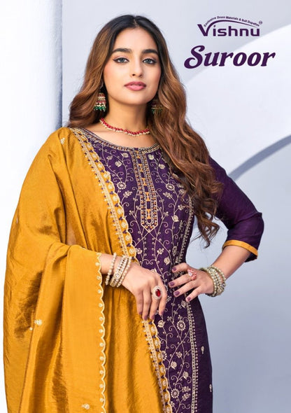 Suroor Vishnu Impex Vichitra Pant Style Suits Manufacturer India