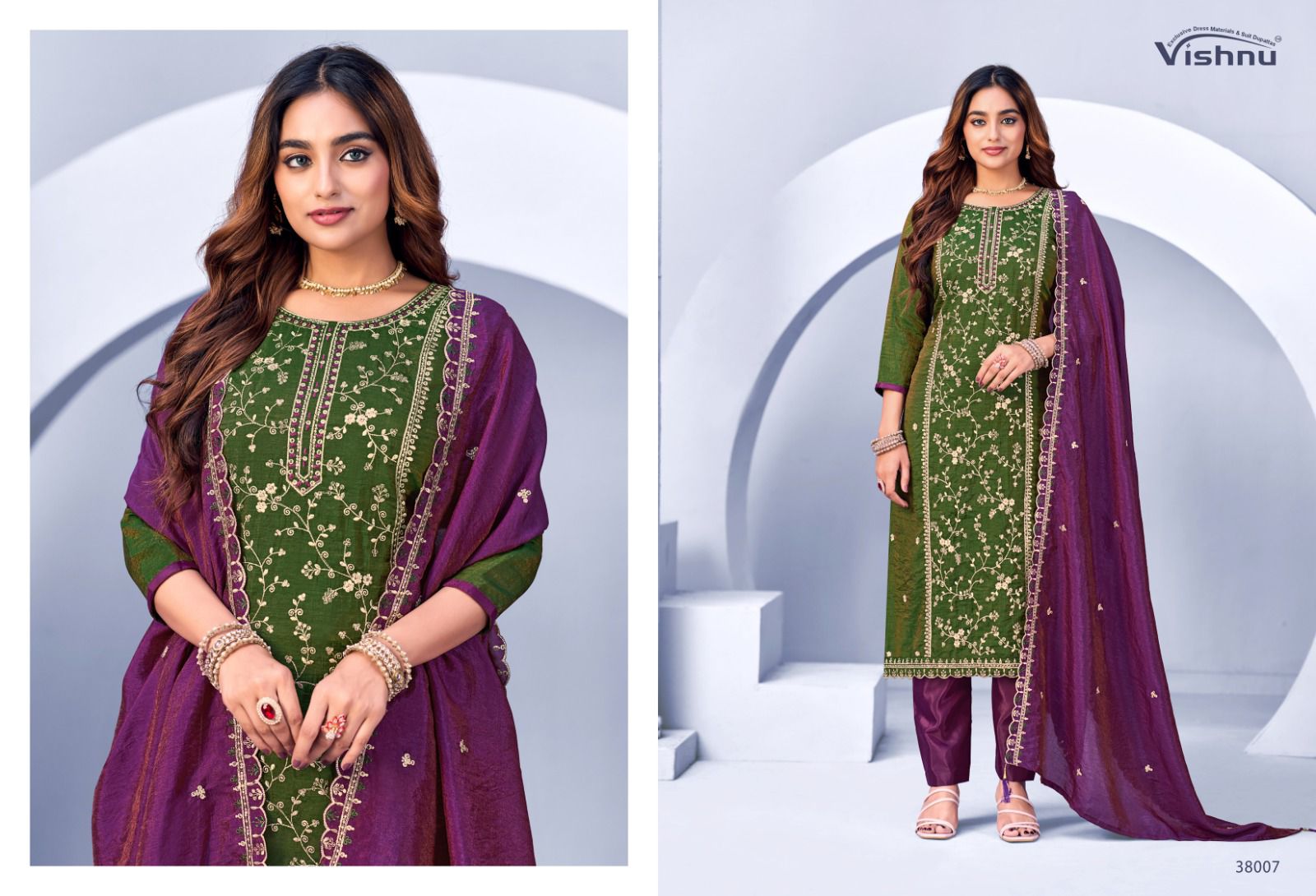 Suroor Vishnu Impex Vichitra Pant Style Suits Manufacturer India