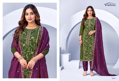 Suroor Vishnu Impex Vichitra Pant Style Suits Manufacturer India
