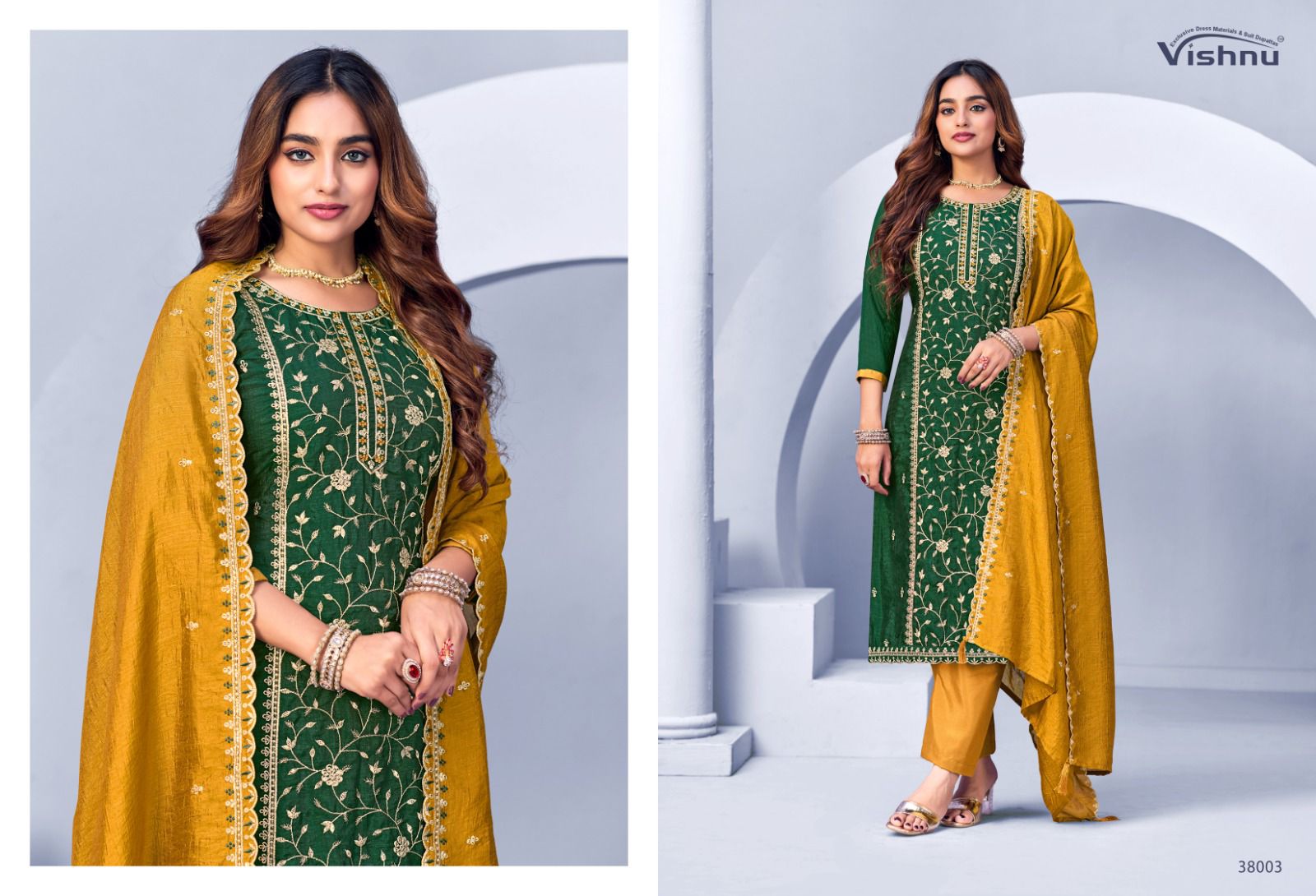 Suroor Vishnu Impex Vichitra Pant Style Suits Manufacturer India