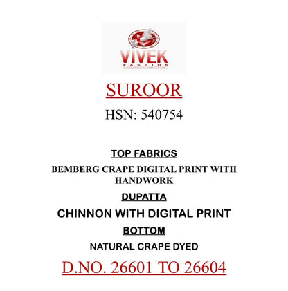 Suroor Vivek Bemberg Pant Style Suits Manufacturer Ahmedabad