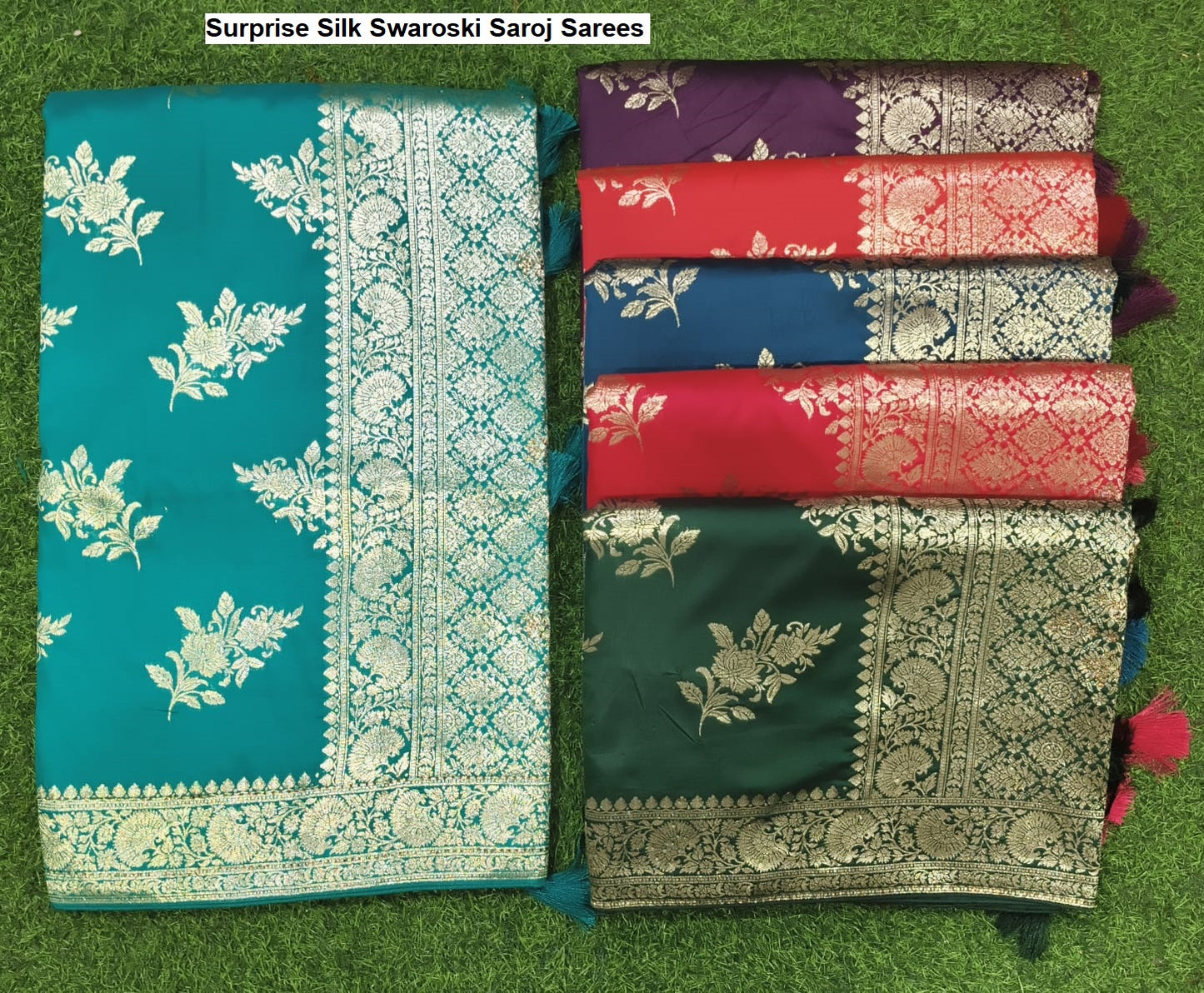 Surprise Silk Swaroski Saroj Sarees Wholesale Rate