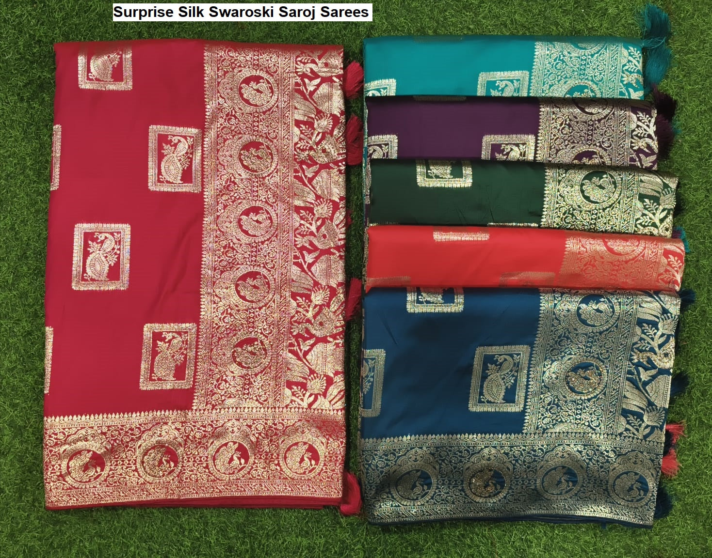 Surprise Silk Swaroski Saroj Sarees Wholesale Rate