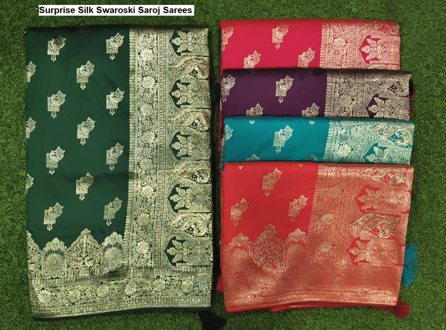 Surprise Silk Swaroski Saroj Sarees Wholesale Rate