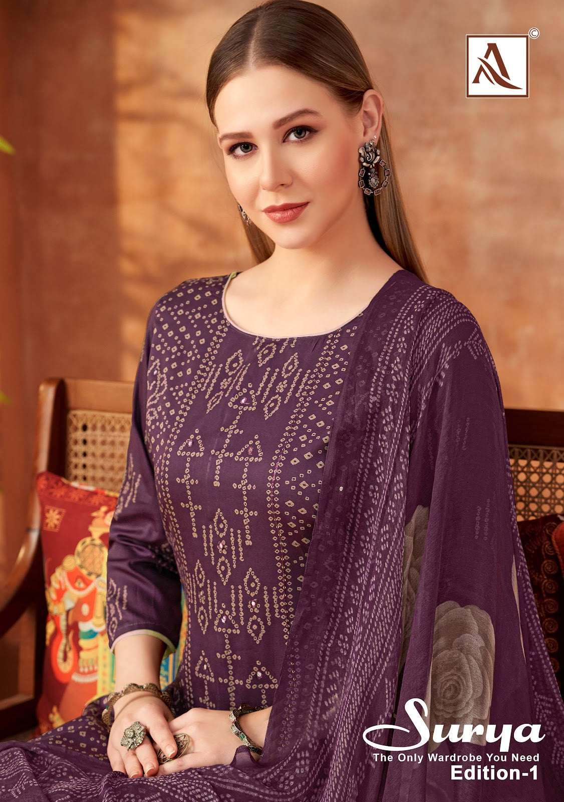 Surya Edition 1 Alok Pure Zam Karachi Salwar Suits Wholesaler Gujarat