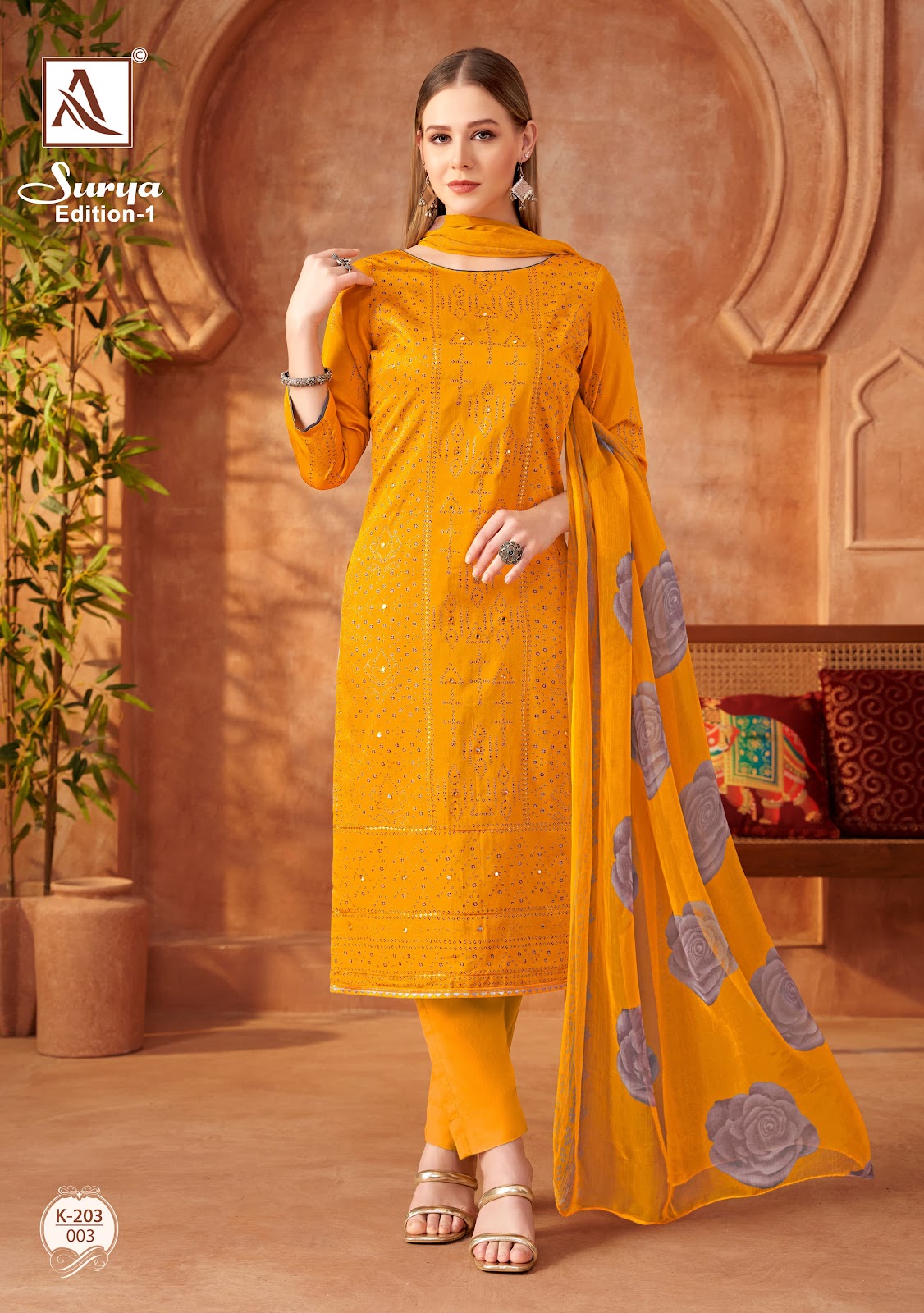 Surya Edition 1 Alok Pure Zam Karachi Salwar Suits Wholesaler Gujarat